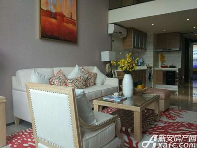 恒大中心60平米loft公寓样板间客厅