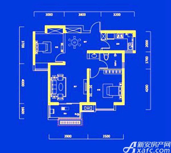 中铁滨湖名邸:户型图