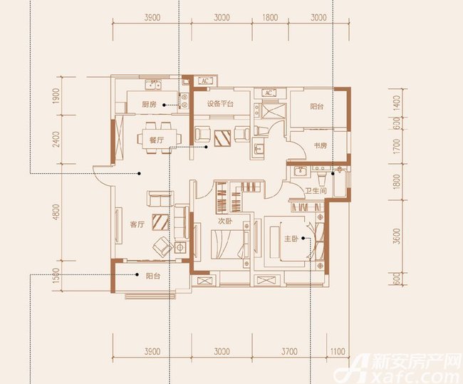 陶冲湖别院:户型图