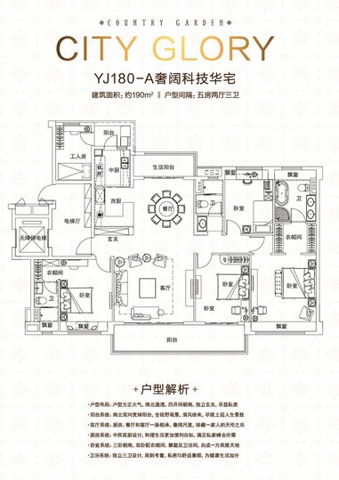 新房 金安区 碧桂园城市之光碧桂园城市之光:户型图 查看大图 yj180-a