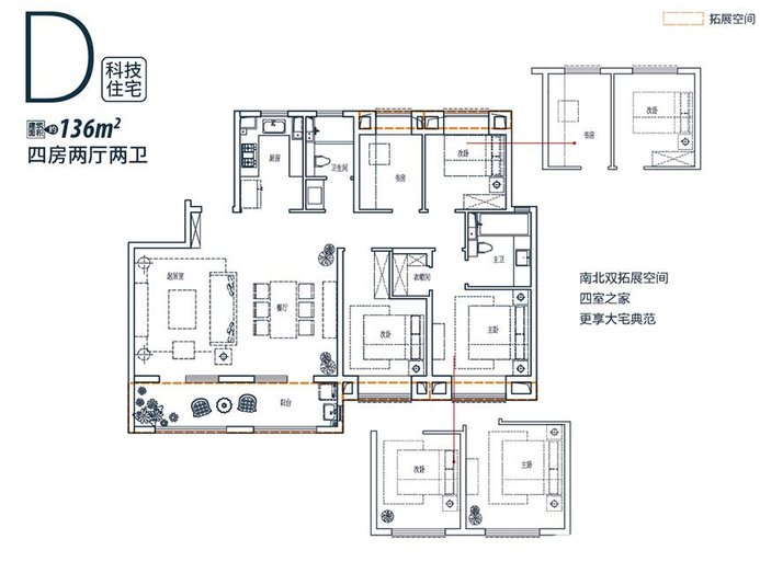 皖新翡翠庄园:户型图