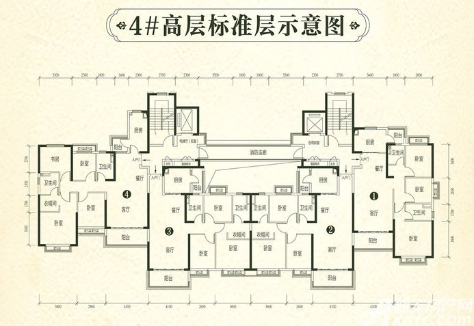 恒大林溪郡:户型图