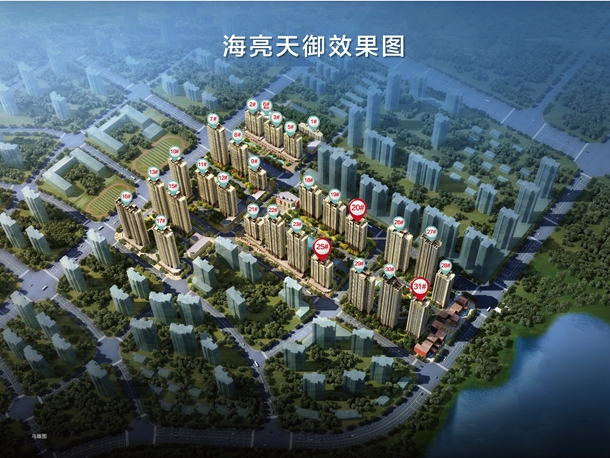 海亮天御项目用地位于蚌埠市龙子湖畔.