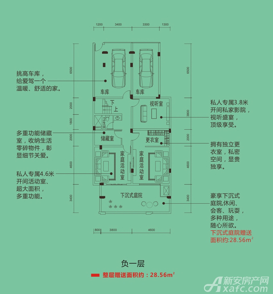 中辰一品a户型豪门典范四室及以上户型图-中辰一品图片相册-六安新房