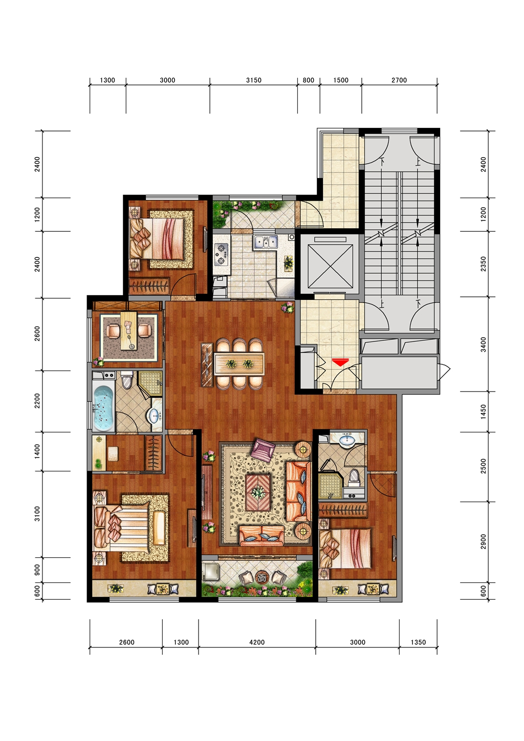 当代ΜΟΜ∧153平户型四室及以上户型图-当代ΜΟΜ∧图片相册-合肥